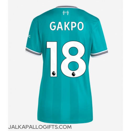 Liverpool Cody Gakpo #18 Kolmaspaita Naiset 2025-26 Lyhythihainen